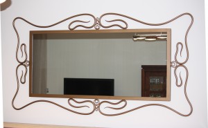 Espejo en hierro forjado, Interiores y decoración - Herrería